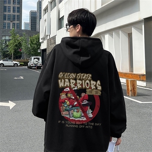 电商DSA028-MT2346 100聚酯 P35 新款潮流印花连帽卫衣男限49图片