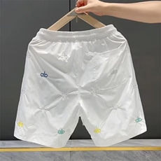潮牌短裤男夏季新款时尚设计感刺绣字母五分裤青年速干透气沙滩裤，男装休闲裤，电商B212（原钱塘6029）
