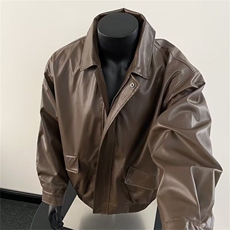 复古机车服pu皮衣外套男士休闲短款SNY1014-P63，男装夹克，星座1109-3
