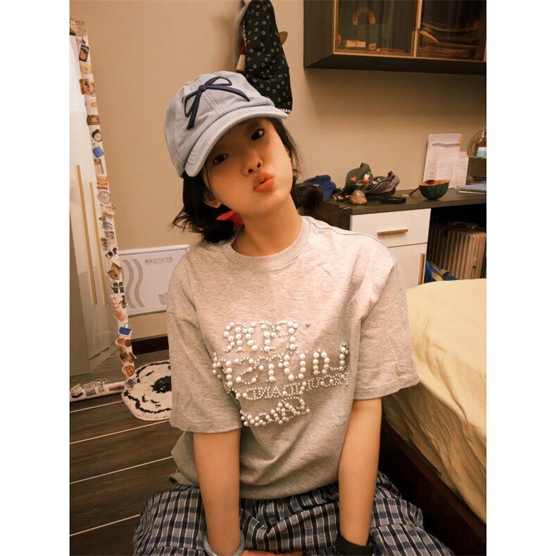 【有货】BK917CC-特P38珍珠美式运动短袖t恤男女,男装T恤,星座1007（原301D）