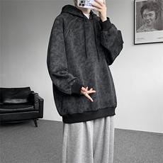 WY10141-特批48控88高品质扎染面料连帽设计感大码男潮流卫衣，男装卫衣，电商A059