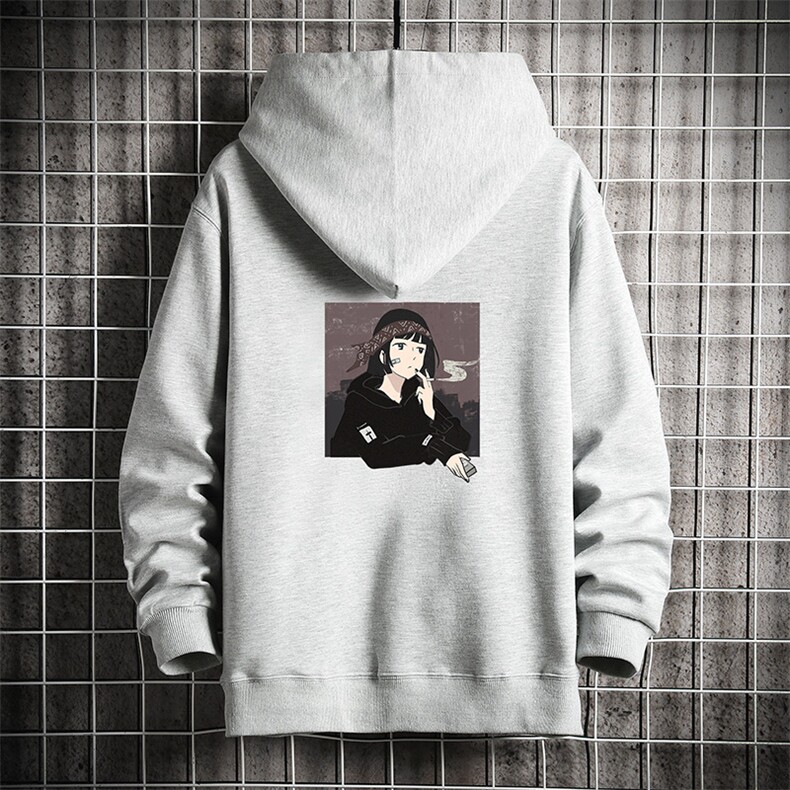 KS21122-P38 加绒款-P43 连帽开衫卫衣男运动外套大码班服 网格图片