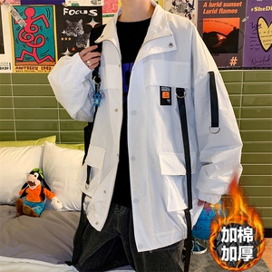 现货7XL-M立领加棉棉衣男冬新款大码慵懒风加厚外套支持各种活动图片