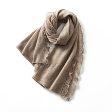 2024秋季新款复古时尚35%羊绒围巾休闲百搭，围巾，朴石羊绒