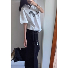 气质美式复古深蓝弯刀牛仔裤高级感流行潮流新款ins文艺NZ8048，男装牛仔裤，星座1116A（原606A-3）