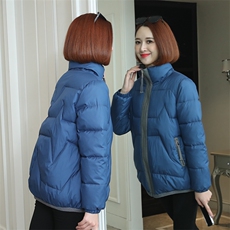 时尚潮流女装棉服冬季保暖轻薄外套显瘦修身短款棉衣，女装棉衣/棉服，梦芯尔