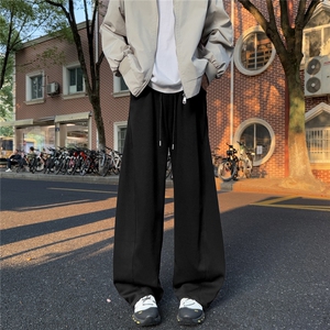 加绒加厚重磅阔腿弯刀休闲宽松卫裤A429-YK327-特批45 加绒55图片