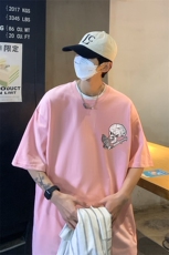 B239-D975-P20港风夏季骷髅头印花半袖短袖t恤男，男装T恤，星座514-2(原B239)