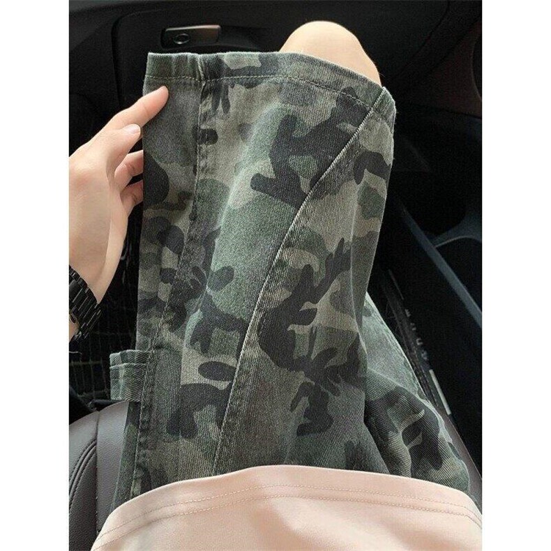 夏季休闲宽松伐木迷彩短裤五分裤KK393p33，男装牛仔裤，星座712