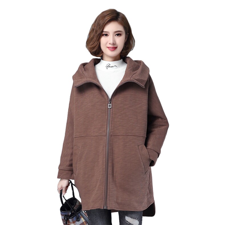 2020冬季新款加棉休闲宽松卫衣舒适保暖棉外套,女装棉衣/棉服,叶笙衣