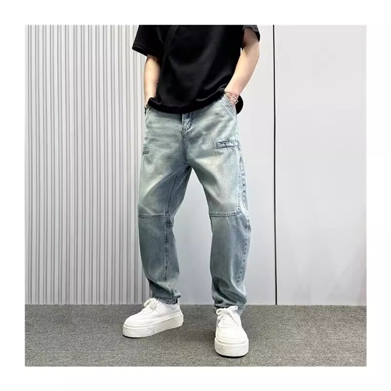 1506-1/KK8571/P53牛仔裤男青年潮流百搭夏季新款韩版宽松破洞,男装牛仔裤,星座1506-1