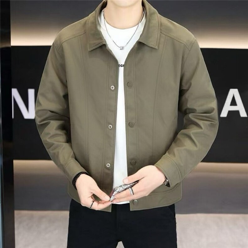 春秋主推大码休闲简约百搭夹克外套上衣男3399P65，男装夹克，电商B226