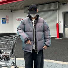 b228-M5059-P100双面穿加厚极光变色棉服，男装夹克，电商A016 (原B228)