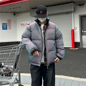 b228-M5059-P100 双面穿加厚极光变色棉服图片