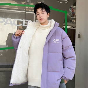 ！2023冬季新款男士立领棉服百搭学生印花棉衣外套MY120P70图片