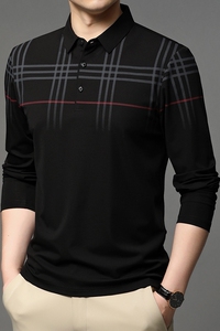 J537钱塘2020-1秋冬新款主推男士高端休闲翻领T恤主推P60图片