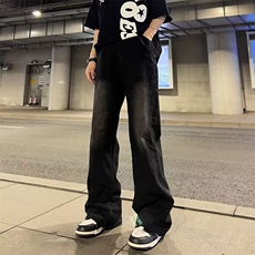 美式vibe裤子高街水洗牛仔裤男N5066P43，男装牛仔裤，星座1116-2