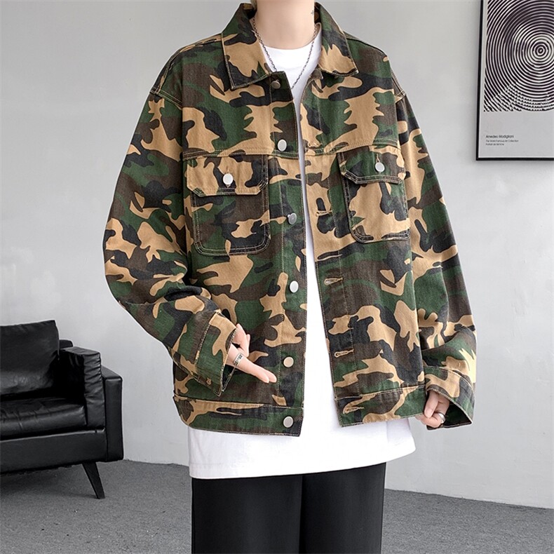 8XL-M户外工装夹克特大码新款百搭男迷彩长袖夹克外套JK1311P68,男装夹克,电商D206-1