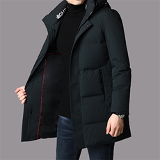 B19001钱塘2020-3中长款羽绒服90白鸭绒数据好主推P255，男装羽绒服，钱塘207-3