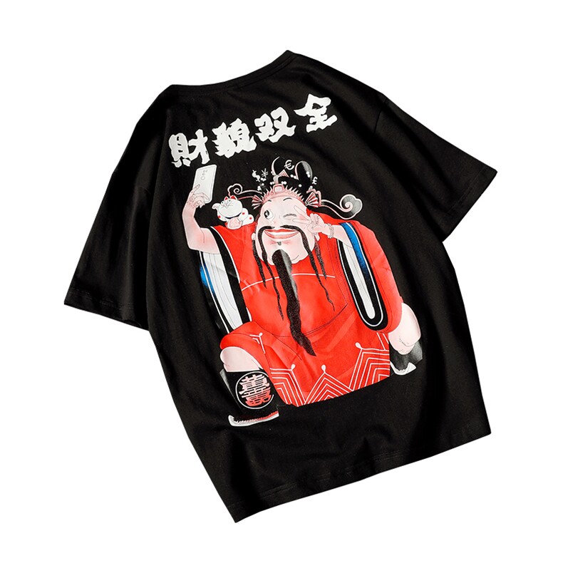 2021春夏新款日系网格潮流韩版宽松鲨鱼印花男装T恤T89-P35,男装T恤,电商A009A（原A058A）