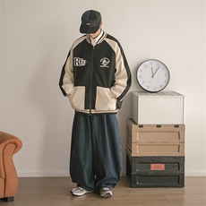B225-W8415-P86-X118-材质60%棉40%聚酯纤维-拼接加厚棉服-现货，男装棉衣，电商B225