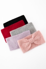 复古宽边蝴蝶结针织毛线发带女发饰化妆洗脸交叉束发头饰，周边，戎咖羊绒