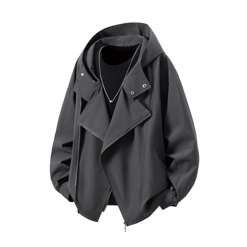 三种穿法双拉链机能风大码M-5XL夹克聚酯纤维JK77977P85控138，男装夹克，星座227-7