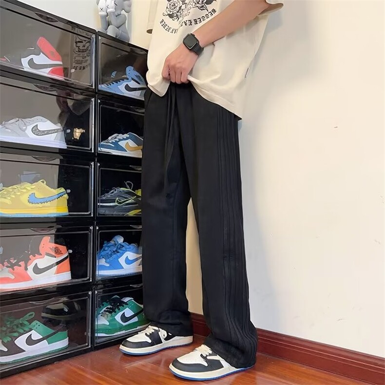 休闲裤潮潮流时尚潮牌长裤夏季纯色麂皮绒男B112P36,男装休闲裤,星座1116-2