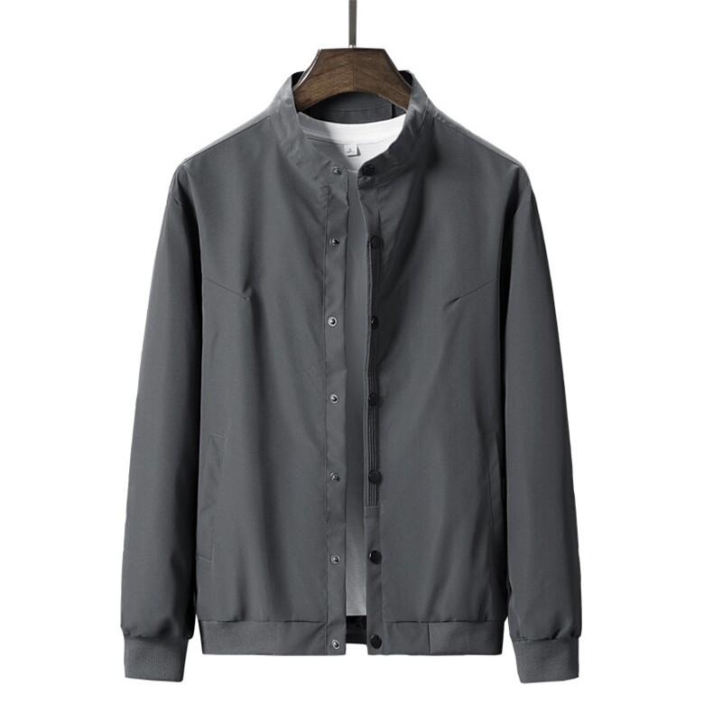 现货主推不断货立领纯色休闲简约轻薄夹克外套上衣男JK820P40，男装夹克，电商B226