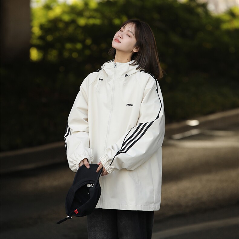 815A-JK92782-P70特美式三条杠外套秋装冲锋衣休闲夹克女中性风，男装夹克，星座815A