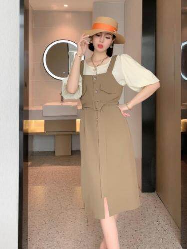 两件套连衣裙，女装连衣裙，觅 愉