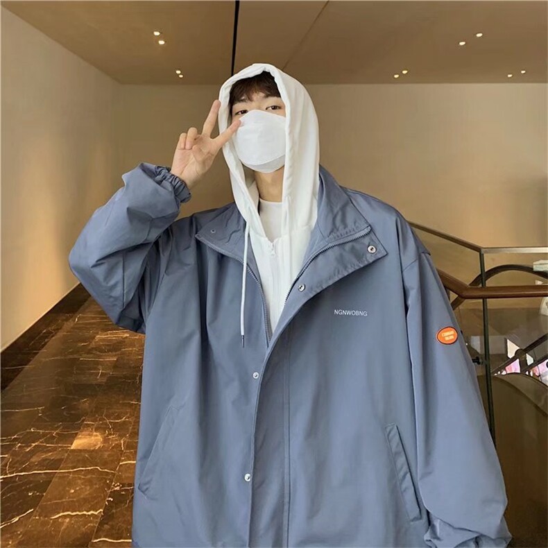 潮流夹克潮男春季假两件夹克J6536P60,男装夹克,星座1116-2
