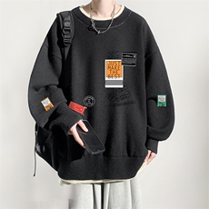 控78假两件毛衣男大码加绒针织衫男毛线衣M80121-P55加绒P70，男装针织衫/毛衣，电商A040