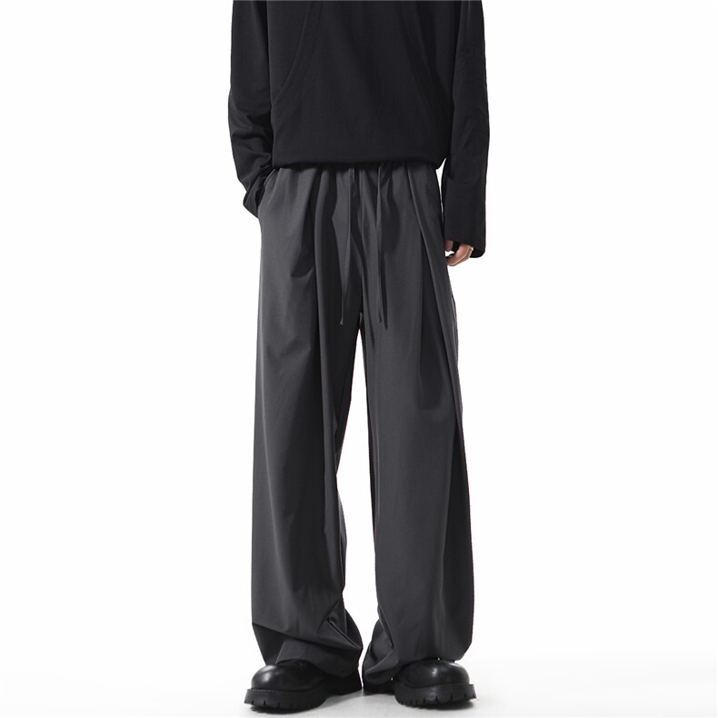 YK315特P28控58无影墙秋装老钱风透气廓形休闲裤垂感宽松西裤，男装西裤，电商A249