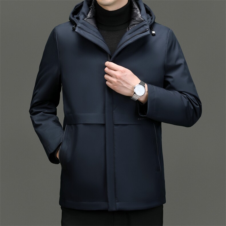 CR29908鹅绒90绒子含量内胆可脱卸精品男设计羽绒服商务高端,男装羽绒服,钱塘207-2