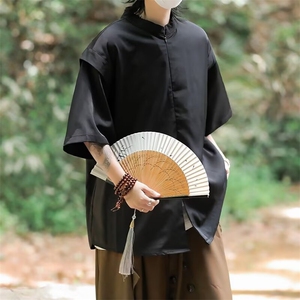 衬衫男士短袖韩版潮流痞子帅气百搭夏季2024新款ins外套CY799-P34图片