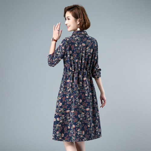 2021秋季时尚简约大方气质优雅收腰显瘦休闲修身潮流百搭连衣裙,女装连衣裙,叶笙衣
