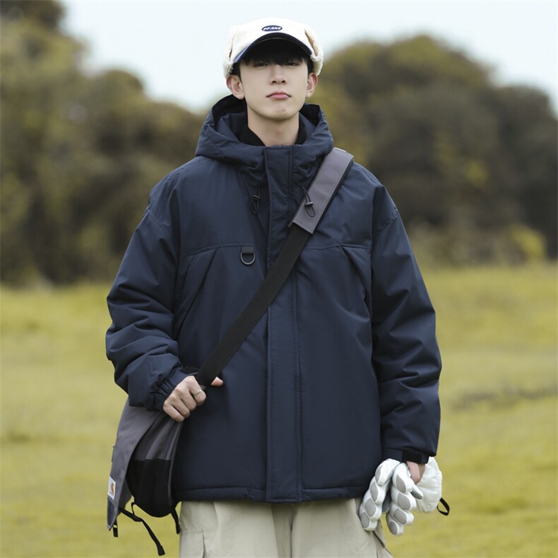 冬季新品保暖连帽棉衣休闲潮流青少年百搭棉服外套MY9083-P100,男装棉衣,电商A128