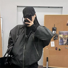 抖音得物痞帅外套男ins高街潮港风原宿风韩版潮流宽松夹克AY1029，男装夹克，电商A443