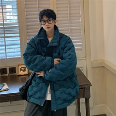 定制面料棉衣男港风半高领棉服男外套男8707P125控168，男装棉衣，星座226-1