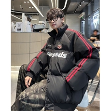 美式撞色棉服2024新款保暖棉袄冬季宽松休闲棉衣外套潮MF273-P106，男装棉衣，星座412-3