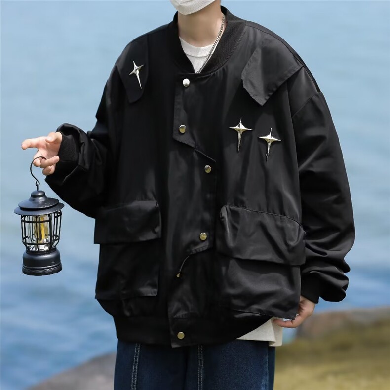 秋季青春流行男夹克文艺潮外套J8219P68,男装夹克,星座1116-2