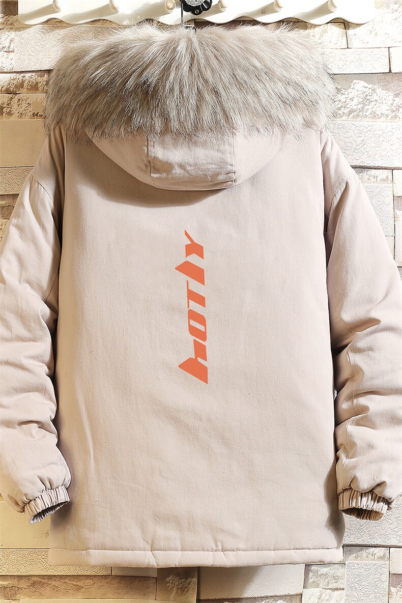 MM48006-P130冬季大毛领衣男士大码加厚袄男服砖墙挂拍,男装棉衣,电商A040A