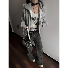 【有货】cleanfit褶皱烟灰色牛仔裤美式vibe裤子高街KZA51LL-P60，男装牛仔裤，星座1007（原301D）