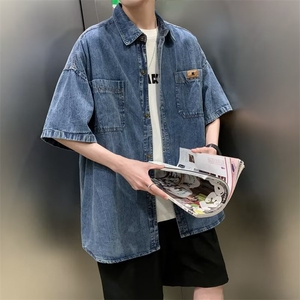 日常新款时尚都市港风潮牌衬衫流行男夏季宽松型气质NS365-P48图片