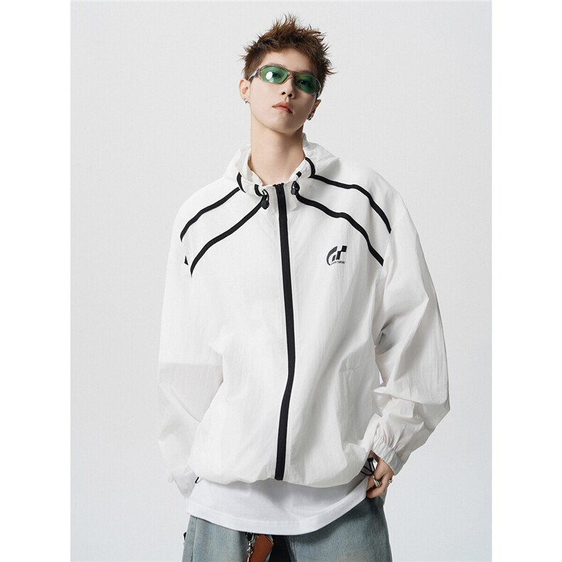 fs2542-特P48控88100聚酯纤维连帽防晒服外套男，女装防晒衣，电商B370