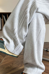 新款褶条卫裤长裤M~5XL XZ604-KP93-P50控68图片