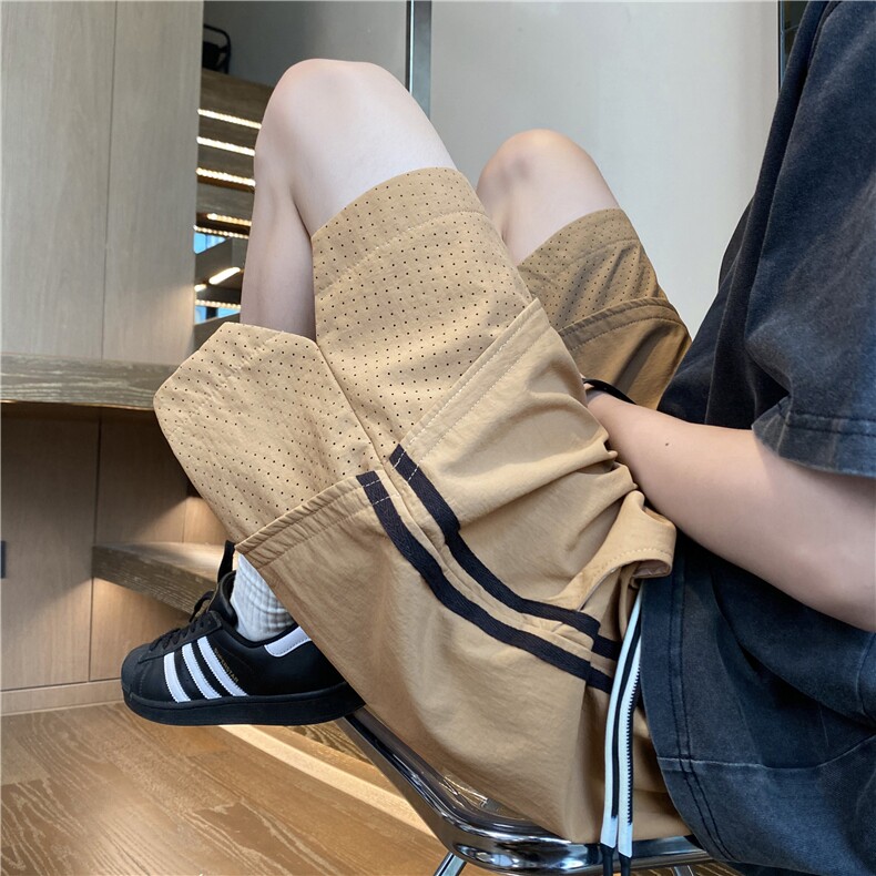 抖音品质气孔条纹设计速干宽松休闲短裤B315-K25550-特p30控58,男装牛仔裤,电商B315
