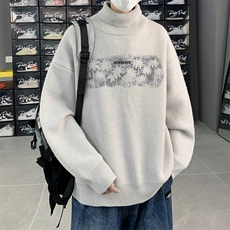 高质量！秋冬季高领毛衣加绒加厚翻领针织衫男毛衣FL541-特P38，男装针织衫/毛衣，电商B371