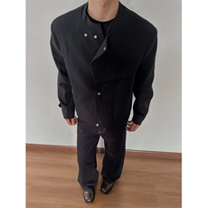 【有货】DXZ58-P68新中式垫肩斜门襟西服外套男解构设计感夹克，男装夹克，星座603-2